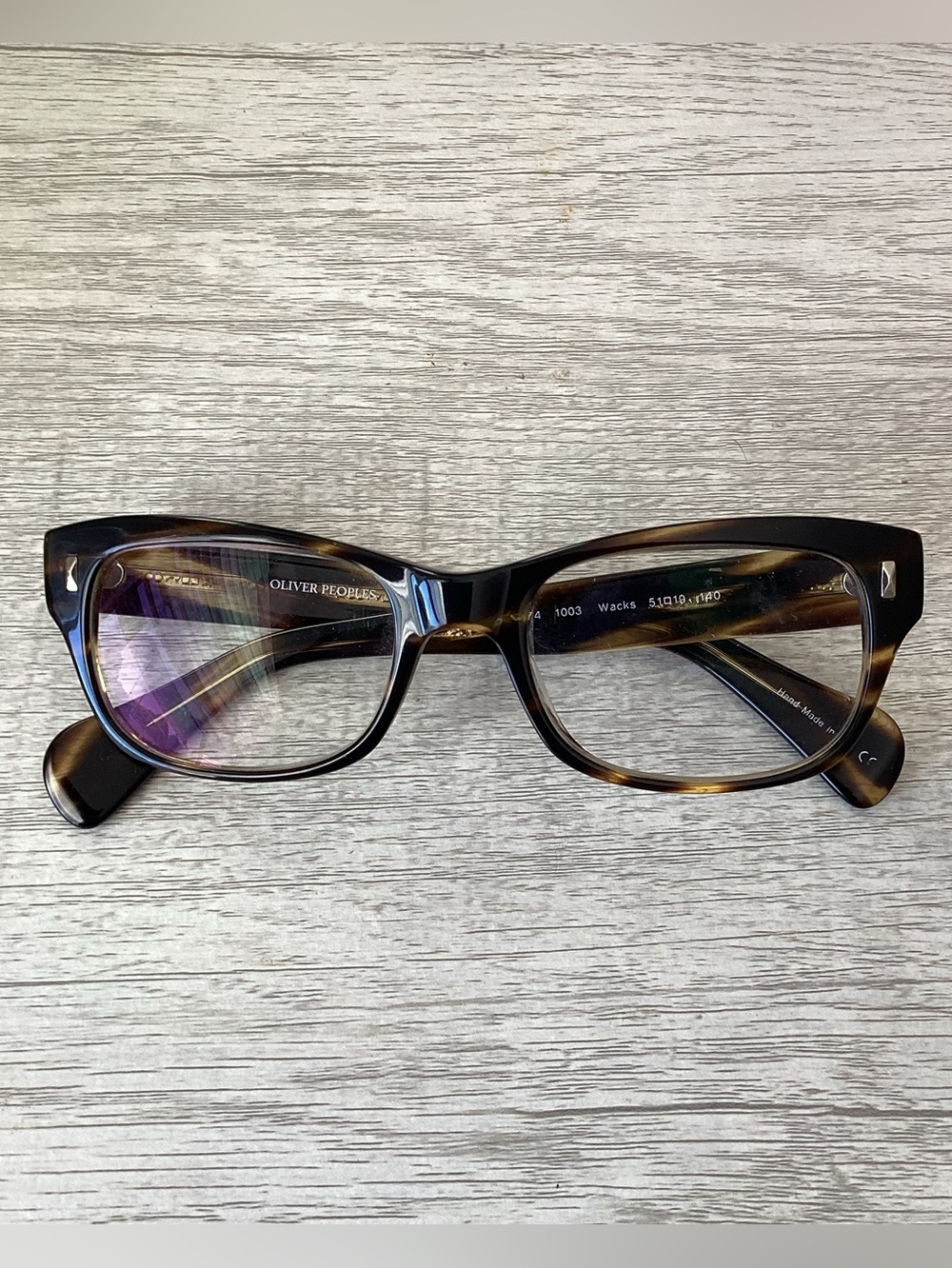 Oliver Peoples Wacks Brown Tortoise Shell Glasses Frames